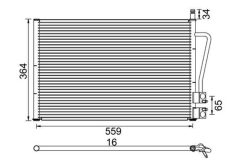 MAGNETI MARELLI 359003220640 — Radiator aer condiționat