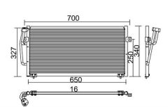 MAGNETI MARELLI 359003221630 — Радиатор кондиционера