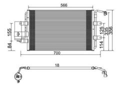 MAGNETI MARELLI 359003221680 — Radiator aer condiționat