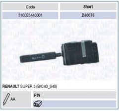 MAGNETI MARELLI 510033440001 — Manetă coloană de direcție