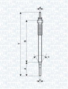 MAGNETI MARELLI 060900160606 — Свеча накала