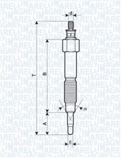 MAGNETI MARELLI 060900490606 — Bujie incandescentă