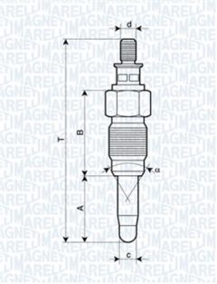 MAGNETI MARELLI 060900030606 — Свеча накала