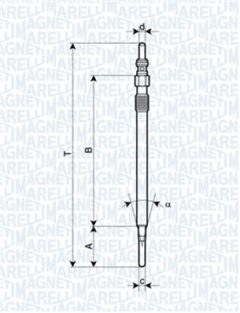 MAGNETI MARELLI 062900081304 — Свеча накала