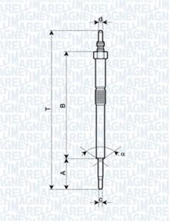 MAGNETI MARELLI 062900082304 — Свеча накала