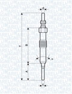 MAGNETI MARELLI 060900780606 — Свеча накала