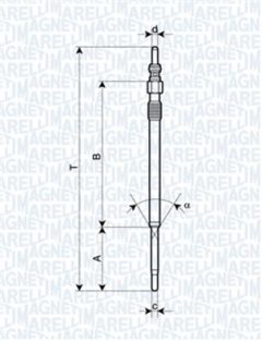 MAGNETI MARELLI 062900060304 — Свеча накала