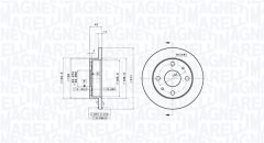 MAGNETI MARELLI 360406208600 — Disc de frână