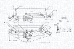 MAGNETI MARELLI 064351736010 — Sistem ștergere parbriz