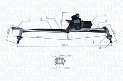 MAGNETI MARELLI 064351739010 — Стеклоочиститель в сборе