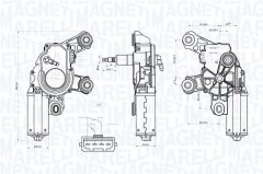 MAGNETI MARELLI 064075000010 — Motor ștergător parbriz