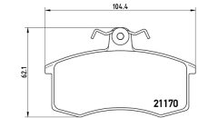 MAGNETI MARELLI 363700541003 — Plăcuțe de frână disc
