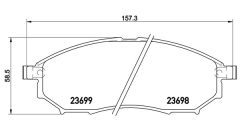 MAGNETI MARELLI 363700456094 — Plăcuțe de frână disc