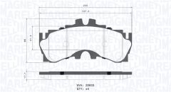 MAGNETI MARELLI 363700483180 — Колодки тормозные дисковые