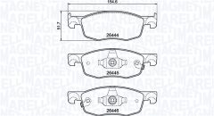 MAGNETI MARELLI 363700483185 — Колодки тормозные дисковые
