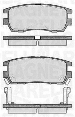 MAGNETI MARELLI 363916060341 — Plăcuțe de frână disc