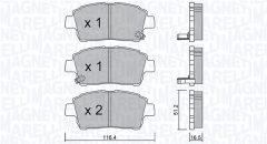 MAGNETI MARELLI 363916061228 — Колодки тормозные дисковые