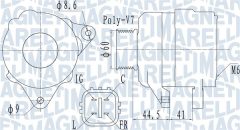 MAGNETI MARELLI 063731981010 — Alternator
