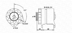 MAGNETI MARELLI 944321059010 — Генератор
