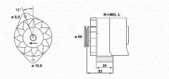 MAGNETI MARELLI 944346033010 — Генератор