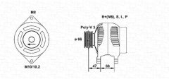 MAGNETI MARELLI 944356935010 — Alternator