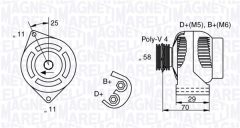 MAGNETI MARELLI 063341702010 — Генератор