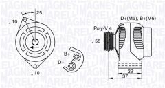MAGNETI MARELLI 063341658010 — Генератор