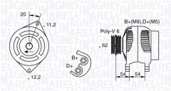 MAGNETI MARELLI 063321800010 — Alternator