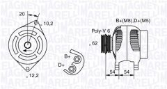 MAGNETI MARELLI 063321729010 — Alternator