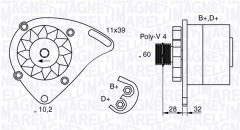 MAGNETI MARELLI 063321760010 — Генератор