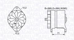 MAGNETI MARELLI 063534681240 — Alternator