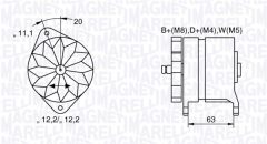 MAGNETI MARELLI 063534690480 — Alternator