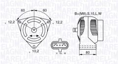 MAGNETI MARELLI 063535255010 — Генератор