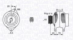MAGNETI MARELLI 063532623010 — Alternator
