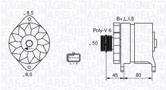 MAGNETI MARELLI 063532633010 — Alternator