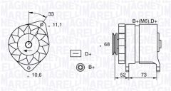MAGNETI MARELLI 063321154010 — Генератор