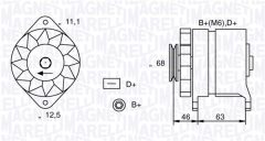 MAGNETI MARELLI 063321021010 — Генератор