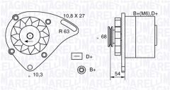 MAGNETI MARELLI 063321165010 — Генератор