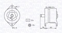 MAGNETI MARELLI 063320049010 — Генератор