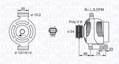 MAGNETI MARELLI 063380001010 — Генератор