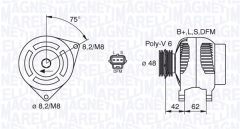 MAGNETI MARELLI 063380008010 — Alternator