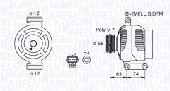 MAGNETI MARELLI 063388502010 — Alternator
