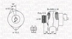 MAGNETI MARELLI 063730005010 — Alternator
