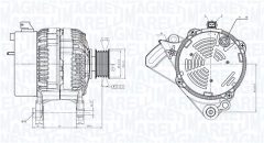 MAGNETI MARELLI 063730733010 — Генератор