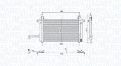 MAGNETI MARELLI 350203732000 — Radiator aer condiționat