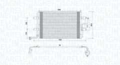 MAGNETI MARELLI 350203735000 — Radiator aer condiționat