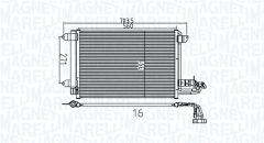 MAGNETI MARELLI 350203737000 — Радиатор кондиционера