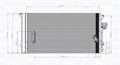 MAGNETI MARELLI 350203743000 — Radiator aer condiționat