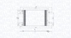 MAGNETI MARELLI 350203766000 — Radiator aer condiționat