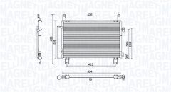 MAGNETI MARELLI 350203798000 — Радиатор кондиционера